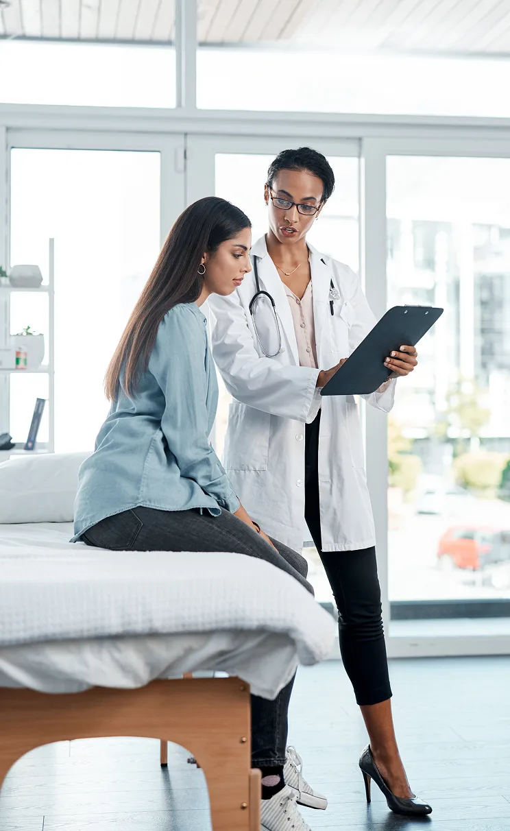 Design care plan with doctor